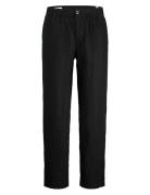 Jpstkarl Jjlawrence Linen Chino Sn Bottoms Trousers Linen Trousers Bla...