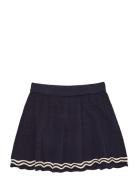 Lt. Knitted Tennis Skirt Dresses & Skirts Skirts Midi Skirts Navy Cope...
