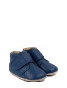 Beginners™ Velcro Season Slippers Hjemmesko Blue Pom Pom