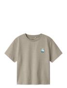Nmmfredery Ss Nreg Top Pb Tops T-Kortærmet Skjorte Brown Name It