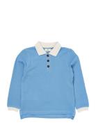 Pique Ls Poloshirt W. Slit Tops T-shirts Polo Shirts Long-sleeved Polo...