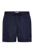 Medium Drawstring Badeshorts Navy Calvin Klein