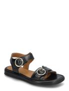 Sandals - Flat Flade Sandaler Black ANGULUS