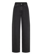 Rail Mid Loose Jeans Bottoms Jeans Wide Black Weekday