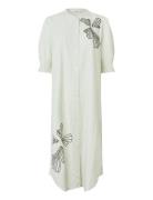 Manomi Knælang Kjole Green Masai