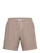 Anf Mens Swim Badeshorts Beige Abercrombie & Fitch
