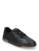 Ace - Black Leather Low-top Sneakers Black Garment Project