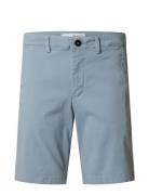 Slhslim-Miles Flex Shorts Noos Bottoms Shorts Chinos Shorts Blue Selec...