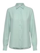 Aava Blouse Designers Shirts Long-sleeved Blue Andiata