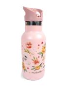 Stainless Steel Water Bottle - Ocean Blossom Home Meal Time Pink Filib...
