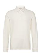 Sardinia Polo M Tops Knitwear Long Sleeve Knitted Polos White SNOOT