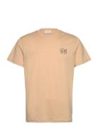 Sdpax Tops T-Kortærmet Skjorte Beige Solid
