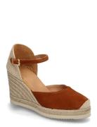 Castilla25Ks Espadrillos Med Hæl Sandal Brown UNISA