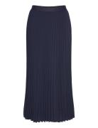 Midi Pleated Skirt Skirts Knee-length & Midi Skirts Blue GANT