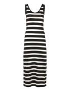 Striped Tank Top Jersey Midi Dress Dresses Summer Dresses Black GANT