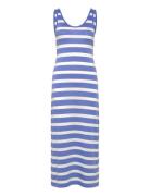 Striped Tank Top Jersey Midi Dress Dresses Summer Dresses Blue GANT