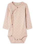 Nbfgayo Ls Slim Wrap Body Lil Bodies Wrap Bodies Pink Lil'Atelier