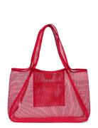 Mesh Shopper Bag Shopper Taske Pink Mango