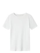 Nkffikate Ss Xsl Top Pb Tops T-Kortærmet Skjorte White Name It