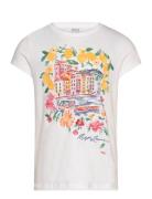 Cotton Jersey Graphic Tee Tops T-Kortærmet Skjorte White Ralph Lauren ...