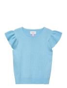 Vmzanzibar Sl O-Neck Top Ga Girl Tops Blouses & Tunics Blue Vero Moda ...