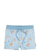 Swim Pant Uv Aop Recycled Badeshorts Blue Mikk-line