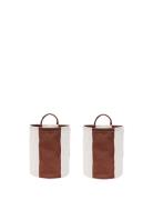 Kara Storage Basket Small - Set Of 2 Home Storage Storage Baskets Brow...