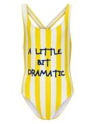 Kogholiday Swimsuit Acc Badedragt Badetøj Yellow Kids Only