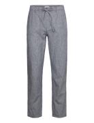 Striped Linen Pants Bottoms Trousers Linen Trousers Grey Lindbergh