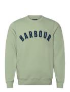 Barbour Prep Logo Crew Tops Sweatshirts & Hoodies Sweatshirts Green Ba...