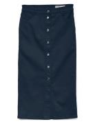Vmwild Alvida Button Hr 7/8 Clr Skirt Skirts Knee-length & Midi Skirts...