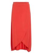 Vimodala Hw Wrap Skirt - Noos Skirts Maxi Skirts Red Vila