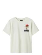 Nlmmakara Bod Ss L Top Sky Tops T-Kortærmet Skjorte White LMTD