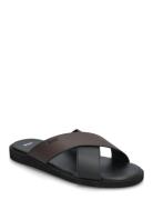 Darrel_Slid_Crpu Shoes Summer Shoes Sandals Pool Sliders Black BOSS