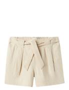 Nkffalinnen Shorts Noos Bottoms Shorts Beige Name It