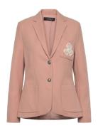 Bullion Jacquard Blazer Blazers Single Breasted Blazers Pink Lauren Ra...