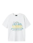 Nlmfeelin Ss L Top Tops T-Kortærmet Skjorte White LMTD