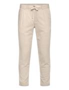 Slim-Fit Trousers With Drawstring Bottoms Trousers Casual Cream Mango