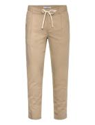 Slim-Fit Trousers With Drawstring Bottoms Trousers Casual Beige Mango