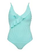 Santorini Swimsuit Badedragt Badetøj Blue Missya