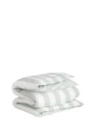 Percale Stripe Single Duvet Home Textiles Bedtextiles Duvet Covers Gre...