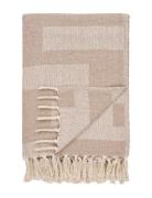 Yva - Plaid, Taupe, 130X180 Cm Home Textiles Cushions & Blankets Blank...