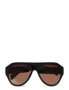 Chunky Aviator Sunglasses Pilotbriller Solbriller Black Weekday
