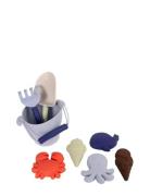 Silik Strandsæt - Blue Mix Toys Outdoor Toys Sand Toys Purple Filibabb...