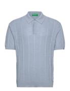 H/S Polo Shirt Tops Knitwear Short Sleeve Knitted Polos White United C...
