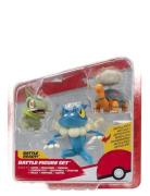 Pokemon Battle Figure 3 Pk Torkoal, Axew, Frogadier Toys Playsets & Ac...