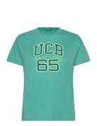 T-Shirt Tops T-Kortærmet Skjorte Blue United Colors Of Benetton