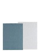 Tea Towel 50X70 Line 2 Pcs China Blue/White Home Textiles Kitchen Text...