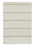 Tablecloth 140X320 Line Offwhite/Gold Home Textiles Kitchen Textiles T...