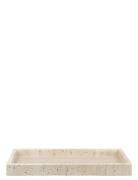 Travertine Deco Tray Home Tableware Dining & Table Accessories Trays B...